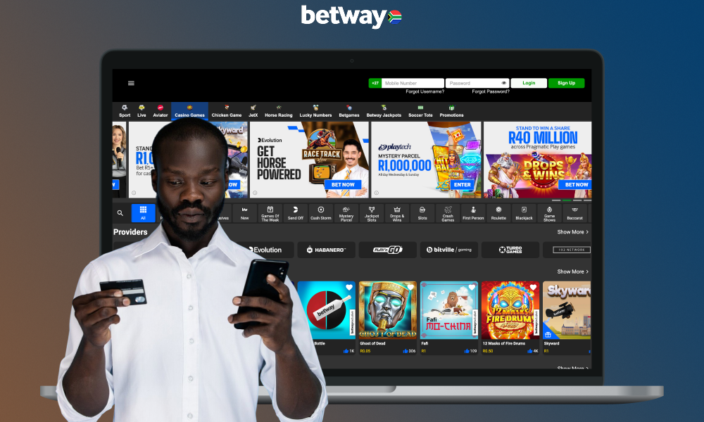 At Betway, users have a variety of deposit options available to them